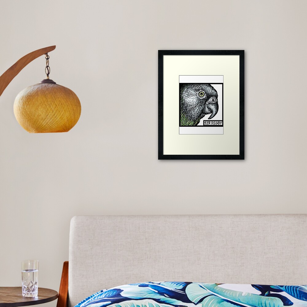 "Sir Digby, 2014" Framed Art Print