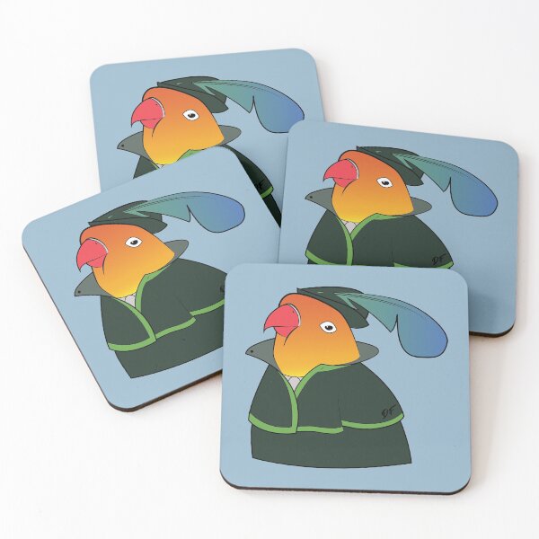 Item preview, Teal the Love Bird Bard designed and sold by Desiree Fulton.