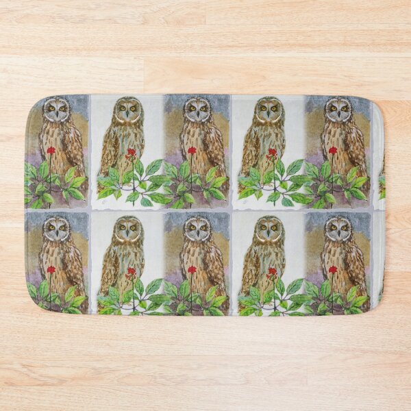 Item preview, Polar owl and ginseng. Watercolor. designed and sold by gallaart.