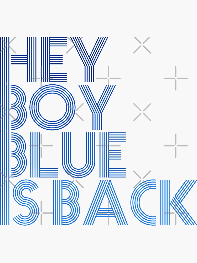 "Boy Blue Is Back (ELO)" Sticker for Sale by NerdAttic Redbubble