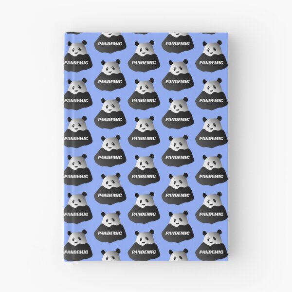 Item preview, Pandemic Panda- Funny Repeating Pattern Design (blue) designed and sold by Davey's Designs.