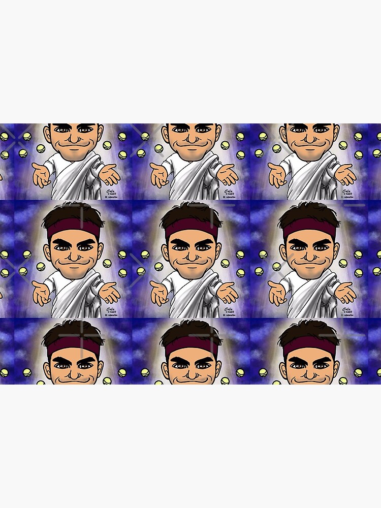 "Roger Federer God of Tennis" Mask by Colacatlee | Redbubble