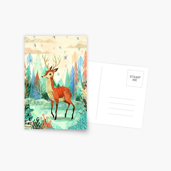 Deer Postcard