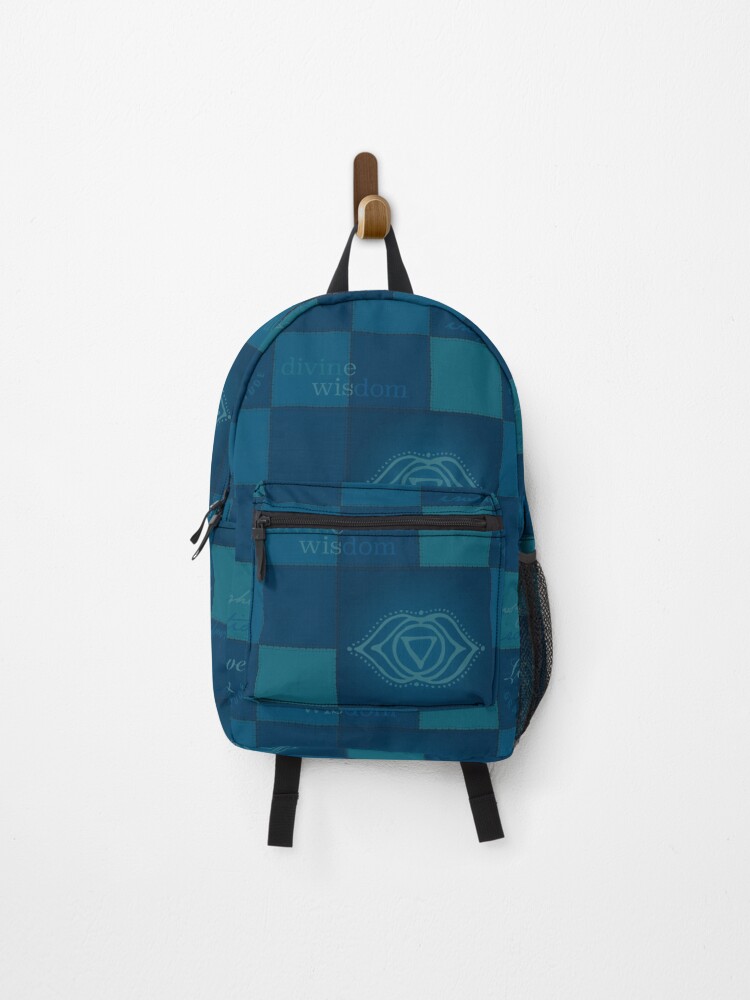 Thumbnail 1 of 3, Backpack, Patchwork - third eye designed and sold by RedCloudDesign.