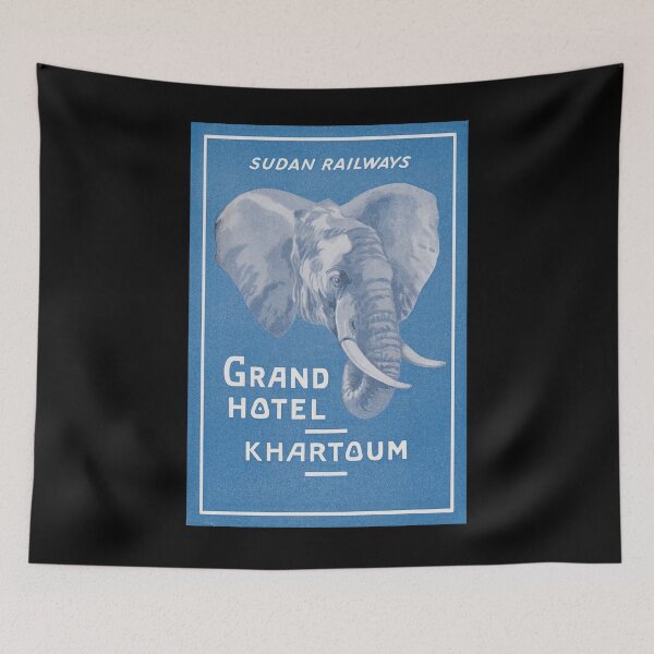 Item preview, Khartoum vintage travel poster designed and sold by stickart-marek.