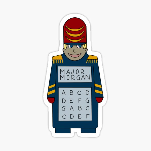 Major Morgan 80s toy uk version Sticker