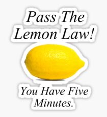 Lemon Law Sticker