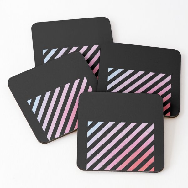 Item preview, Ombre blue, pink and red stripes pattern designed and sold by Sculpted Soul.