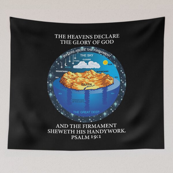 Item preview, Ancient Hebrew Cosmology Concept Psalm 19:1 KJV version designed and sold by VectorDesigner.
