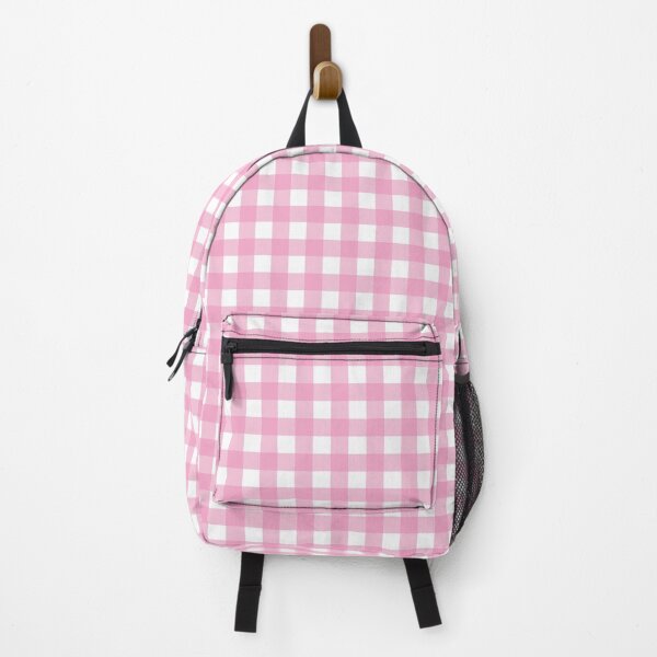 Pink Gingham Backpack