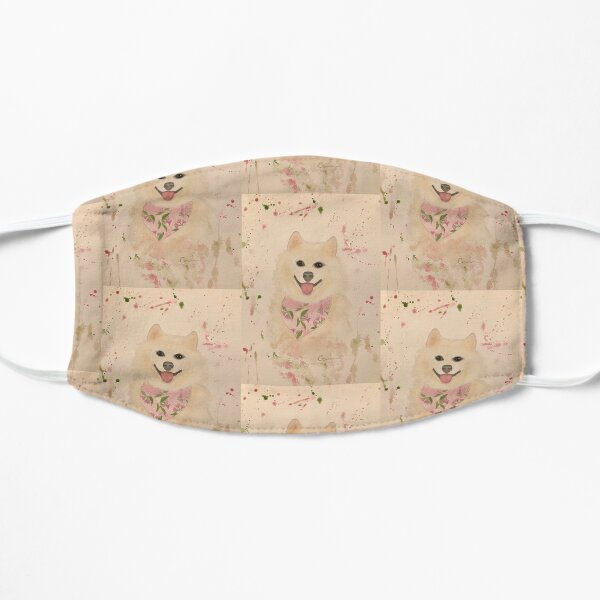 Pretty Samoyed dog Flat Mask