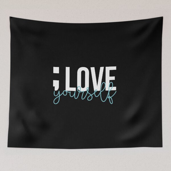 Item preview, Semicolon Love Yourself Suicide Awareness Mental Supporter product designed and sold by AYDreamers.