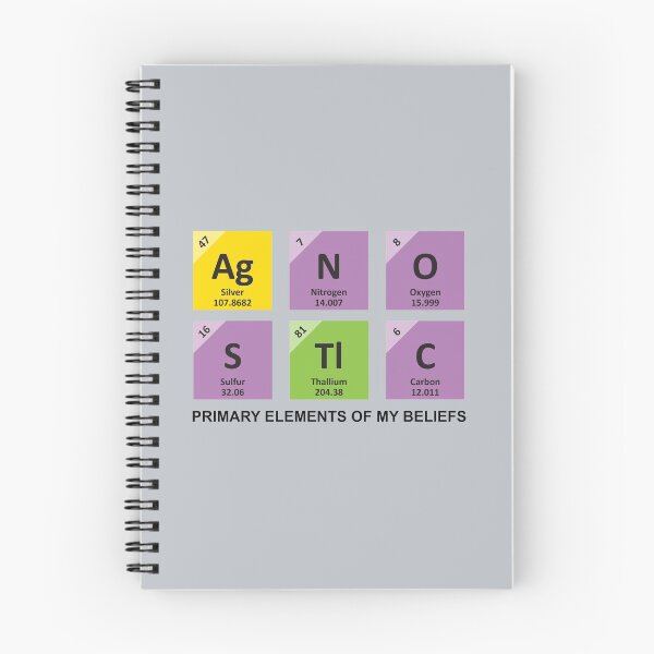 Item preview, AgNOStiC | The Primary Elements Of My Beliefs designed and sold by Christopher Taylor.