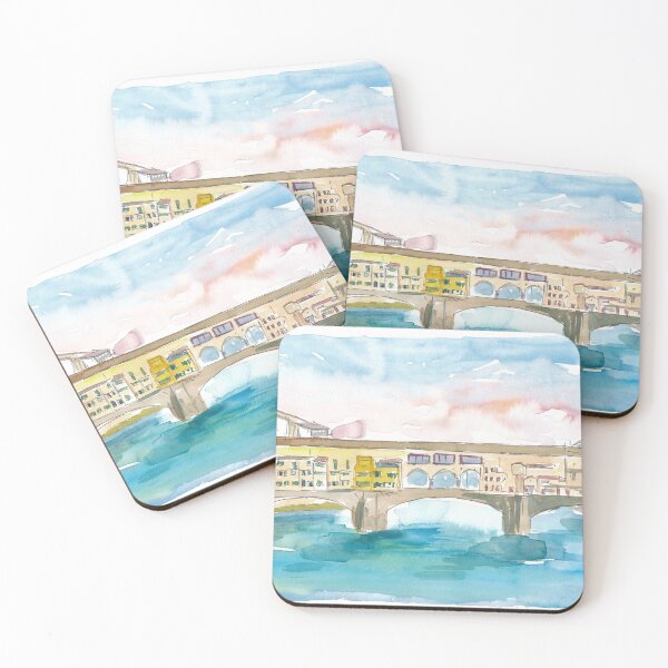 Item preview, Florence Tuscany Ponte Vecchio At Sunset designed and sold by artshop77.