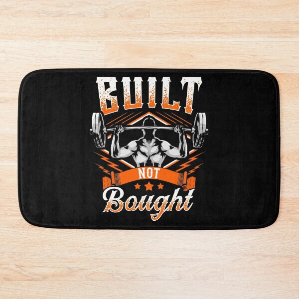Item preview, Built Not Bought Weightlifting Barbell Gym Workout designed and sold by perfectpresents.