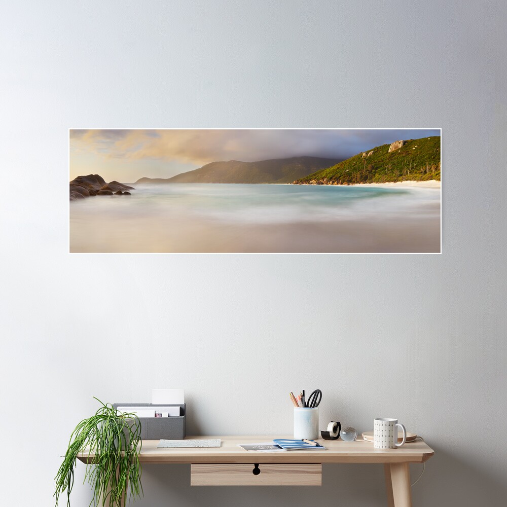 Dawn greets Little Waterloo Bay, Wilsons Promontory, Victoria, Australia Poster