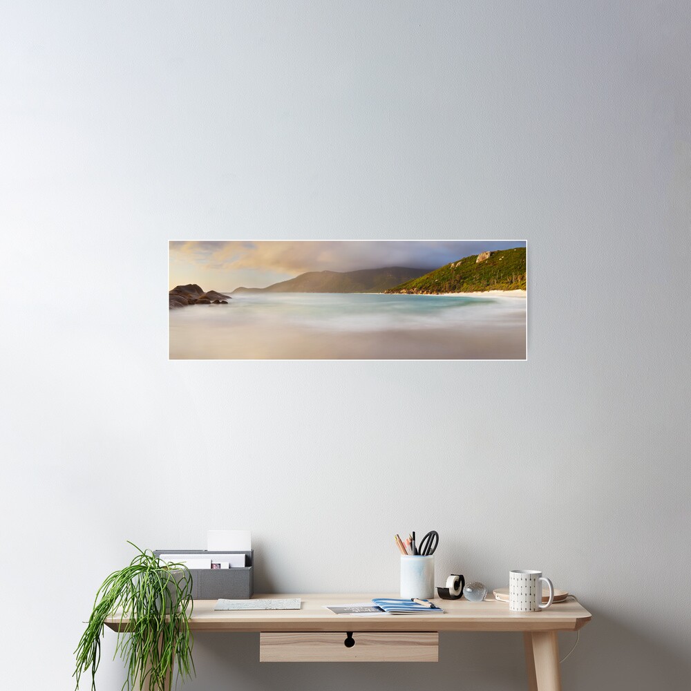 Dawn greets Little Waterloo Bay, Wilsons Promontory, Victoria, Australia Poster