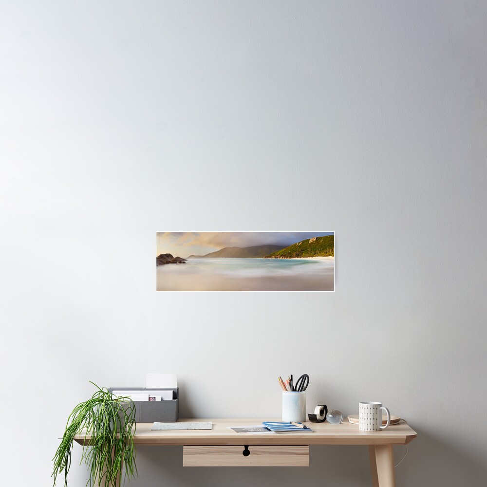 Dawn greets Little Waterloo Bay, Wilsons Promontory, Victoria, Australia Poster