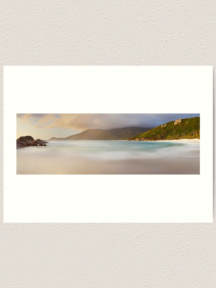 Alternate view of Dawn greets Little Waterloo Bay, Wilsons Promontory, Victoria, Australia Art Print