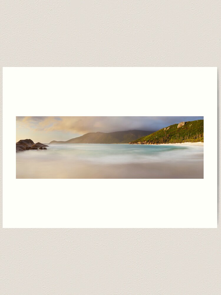 Alternate view of Dawn greets Little Waterloo Bay, Wilsons Promontory, Victoria, Australia Art Print