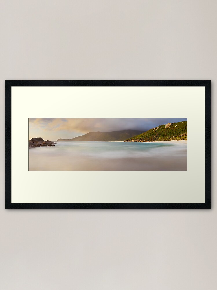 Alternate view of Dawn greets Little Waterloo Bay, Wilsons Promontory, Victoria, Australia Framed Art Print