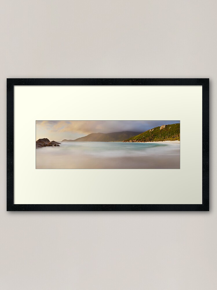 Alternate view of Dawn greets Little Waterloo Bay, Wilsons Promontory, Victoria, Australia Framed Art Print