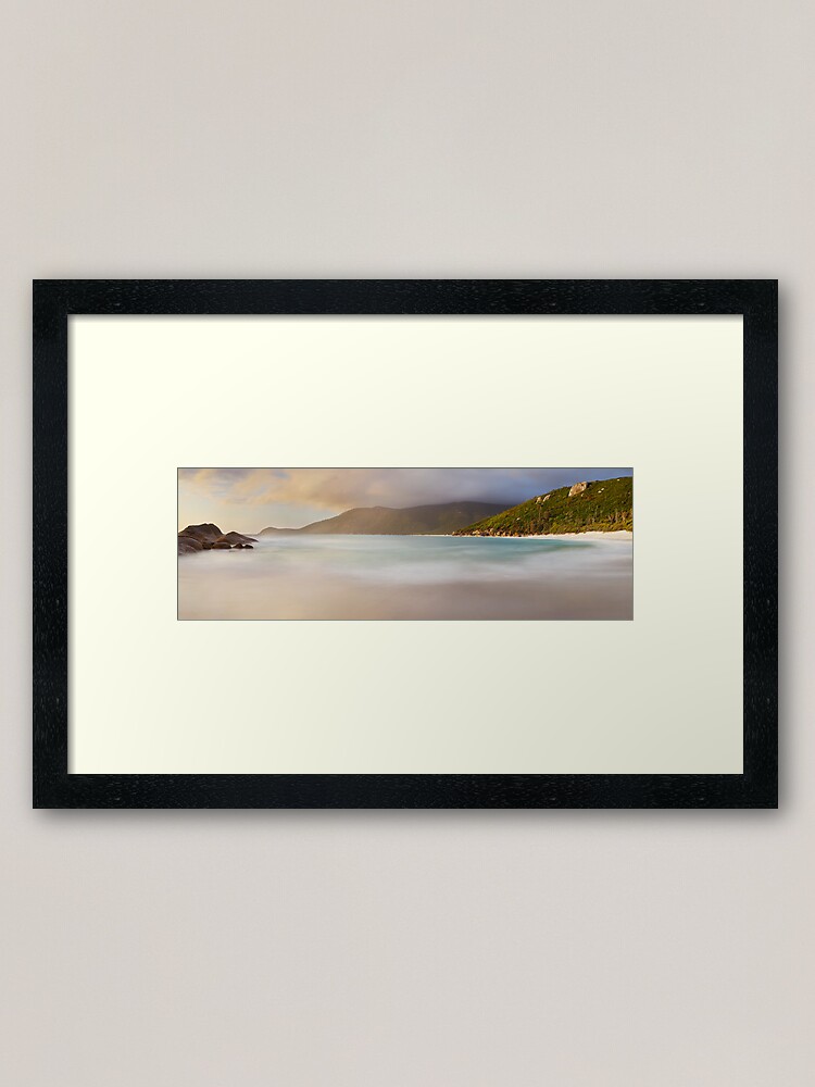 Alternate view of Dawn greets Little Waterloo Bay, Wilsons Promontory, Victoria, Australia Framed Art Print