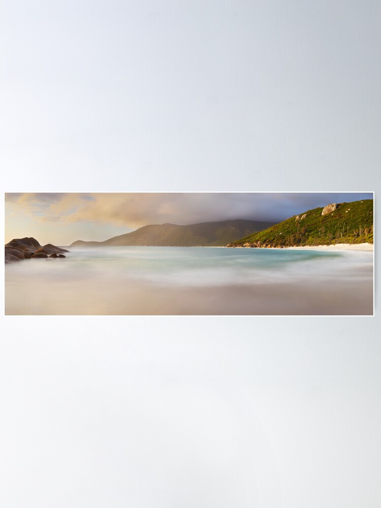 Alternate view of Dawn greets Little Waterloo Bay, Wilsons Promontory, Victoria, Australia Poster