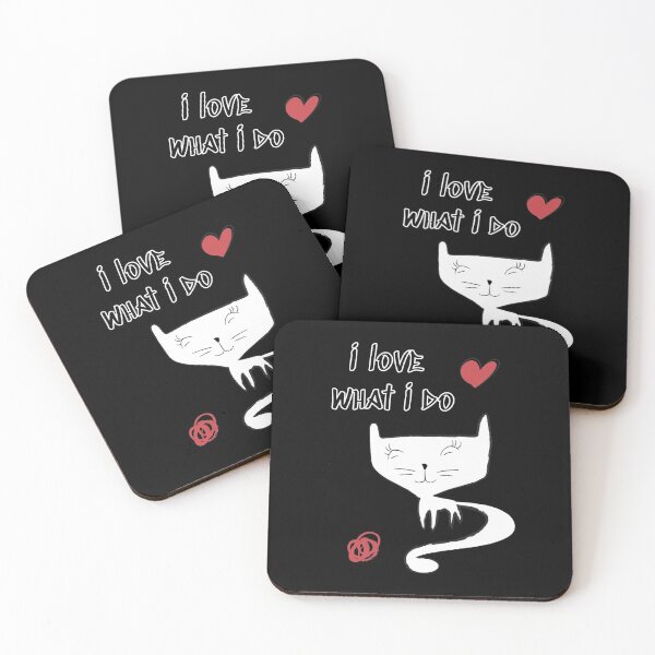 Item preview, White Cat I Love What I Do For A Pet Lover design designed and sold by AYDreamers.