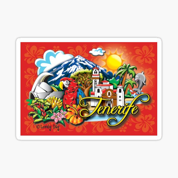 Item preview, Tenerife Tiede Red Spice Famous Lovely Day design designed and sold by Lovely Day.