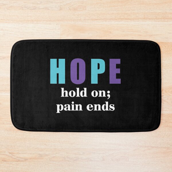 Item preview, Semicolon Hold On Pain Ends Suicide Awareness print designed and sold by AYDreamers.