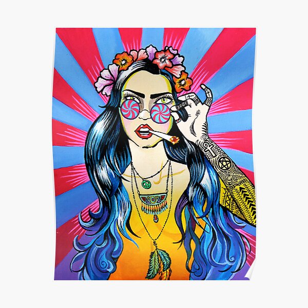 stoner,trippy,stoned,psychedelic,girls,sexy,hippie,colorful,acrylic,oil.