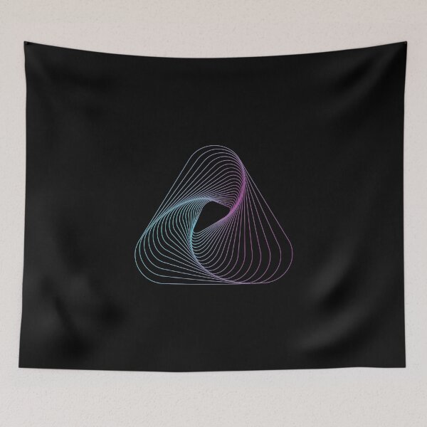 Item preview, Abstract Art Triangle Rounded designed and sold by artdesignforyou.