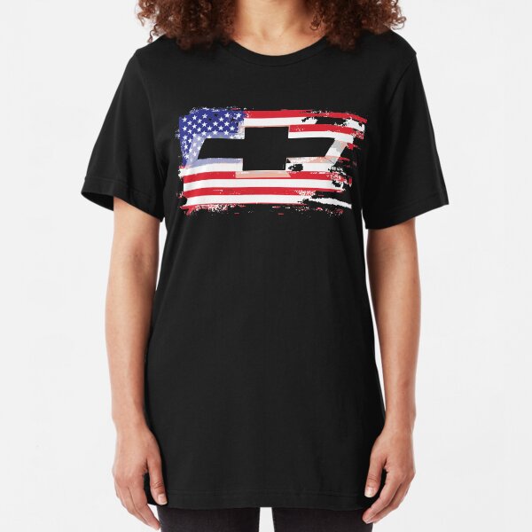 USA MURICA CAR TRUCK VINTAGE Slim Fit T-Shirt
