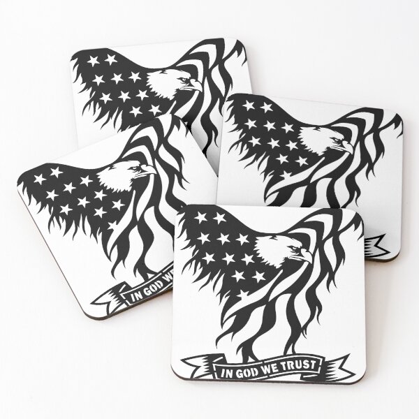 Item preview, In God We Trust American Eagle Flag designed and sold by lusterhills.