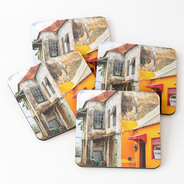Item preview, Street Scene Old Building Queen Street Speighstown Barbados designed and sold by Stravaigin.