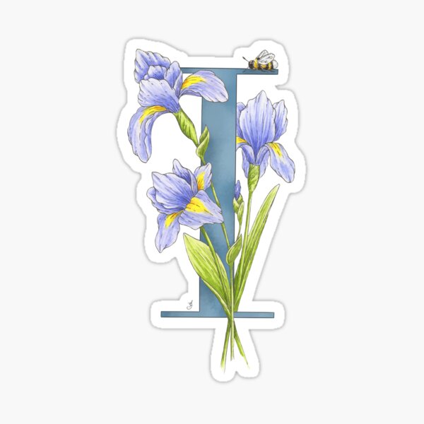 I is for Iris Sticker