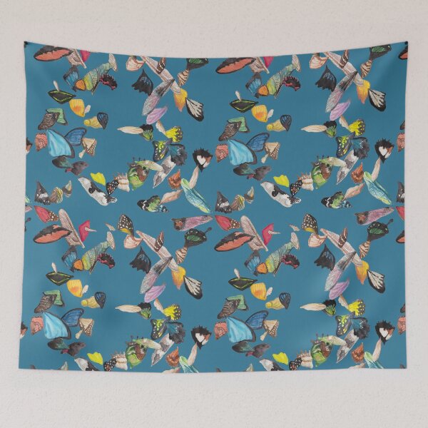 Item preview, Teal Swirling Wings designed and sold by tracyannholmes.