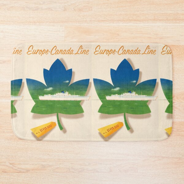 Item preview, Europe Canada Line vintage travel poster designed and sold by stickart-marek.