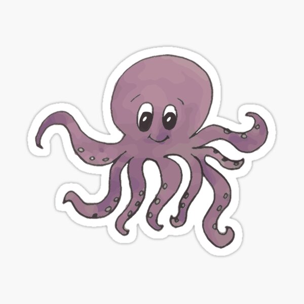 SOUL OCTOPUS SURFBOARDS DECAL Soul Octopus Maroon Octopus 4" Surf Ocean Sticker 