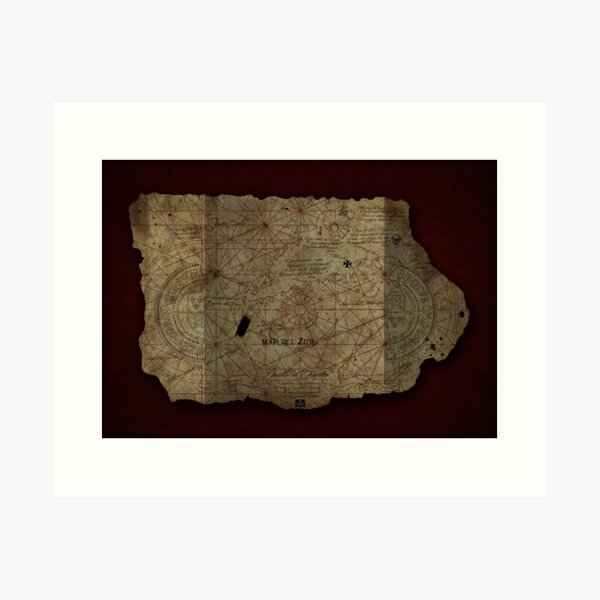 Goonies Treasure Map Art Print