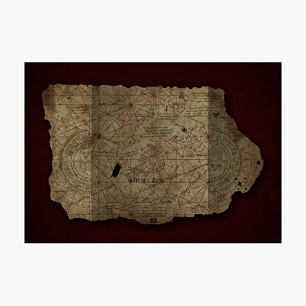 Goonies Treasure Map Photographic Print