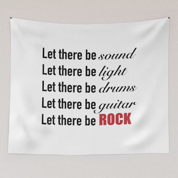 Item preview, "Let there be rock" lyrics designed and sold by Feel-GoodPrints.