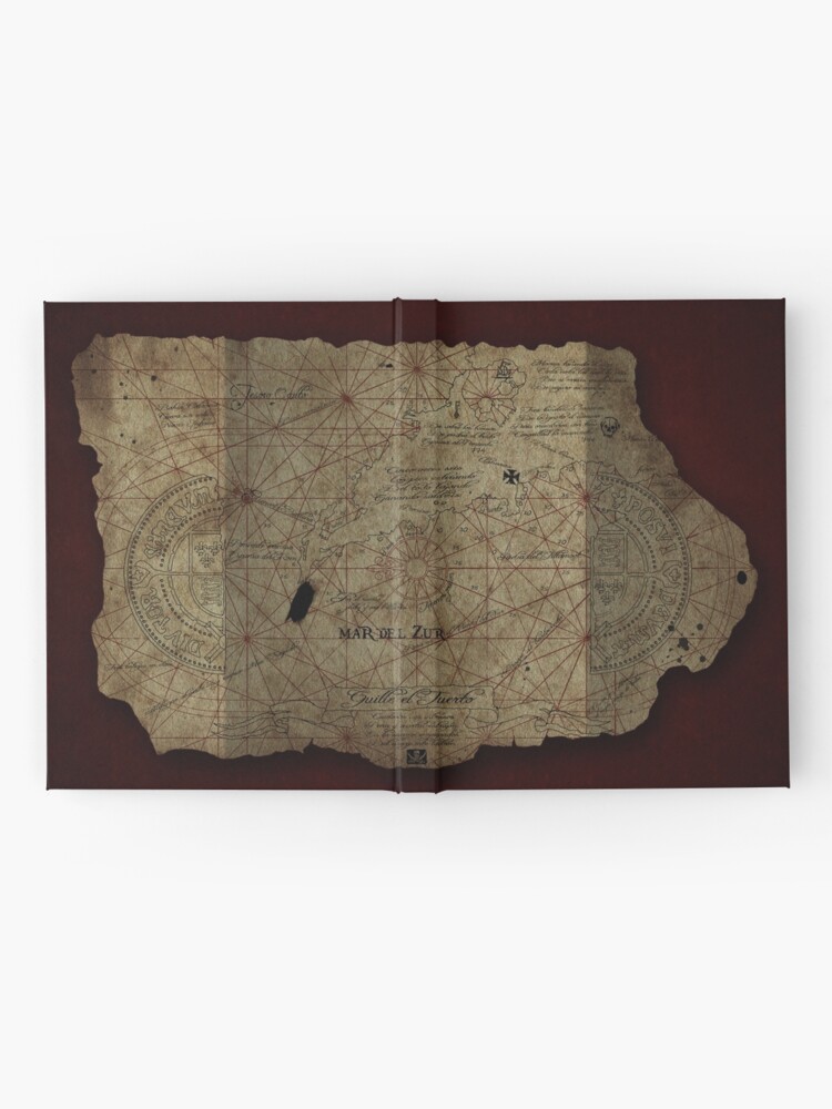 Thumbnail 2 of 3, Hardcover Journal, Goonies Treasure Map designed and sold by Indestructibbo.