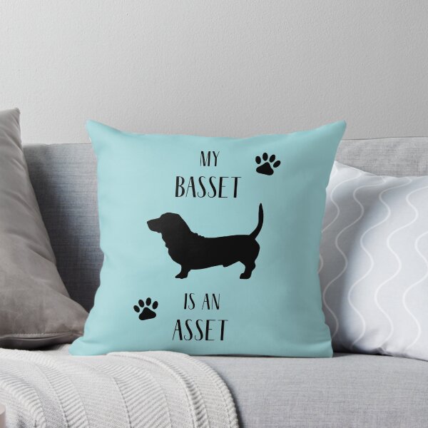Item preview, My Basset is an Asset | Basset Hound designed and sold by RocketPunchSC.