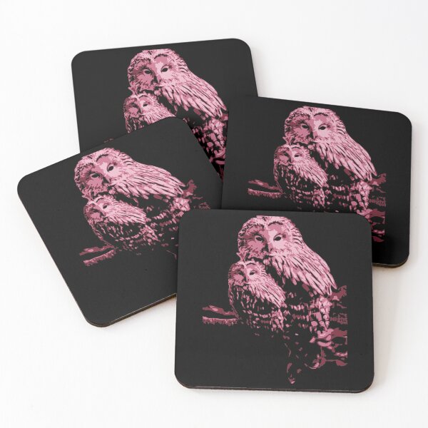Item preview, pink owl, cute owl, owls and cubs designed and sold by SyahrulPopArt.