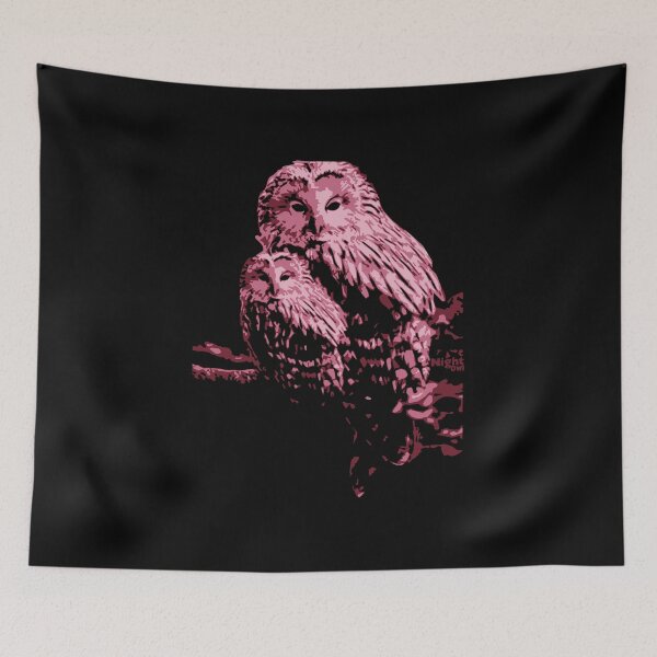 Item preview, pink owl, cute owl, owls and cubs designed and sold by SyahrulPopArt.