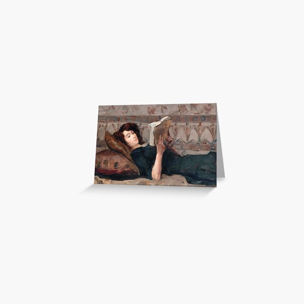 Item preview, Isaac Israëls - Girl Reading on a Divan designed and sold by Impressionist Masters.
