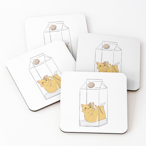 Item preview, My spirit animal is cat ,Funny kitty floating in milk designed and sold by JobaBreezy.