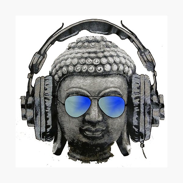 Item preview, Cool Headphones Hip Hop Groove Buddha Banksy  designed and sold by baray7.